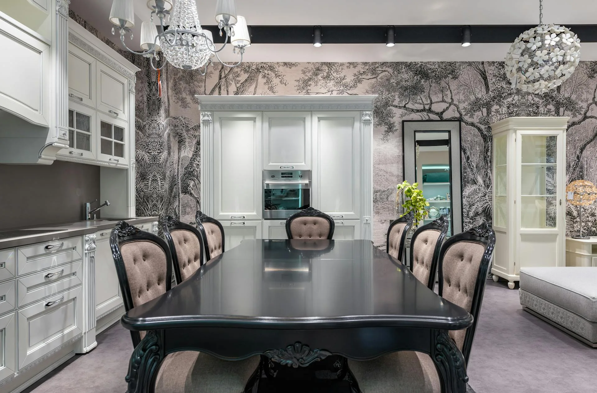 Residential wallpaper installation by Dream Wall Creations in San Mateo home
